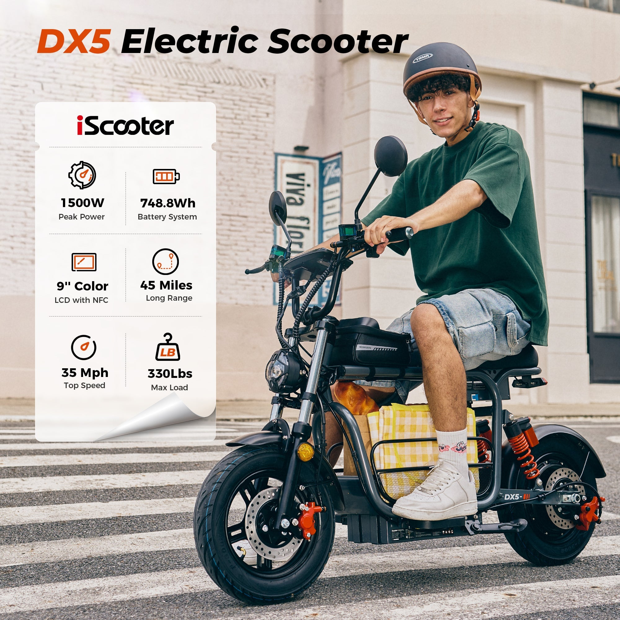 Elektrické terénne vozidlo ISCOOTER DX5 1500W 2